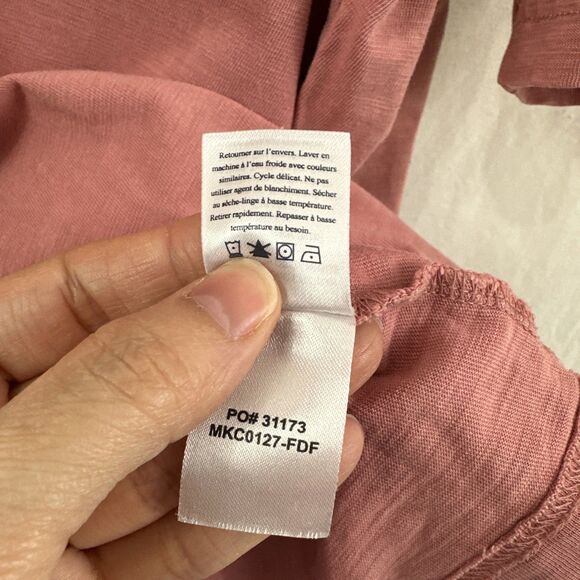 Faherty Sunwashed Salmon Pink Short Sleeve Tee Shirt Mens XXL-T ***READ - Picture 8 of 11